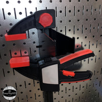 Lazy Guy DIY Maker Woodworking Tool Storage Organizer Set, Galvanized Metallic Steel alt 0