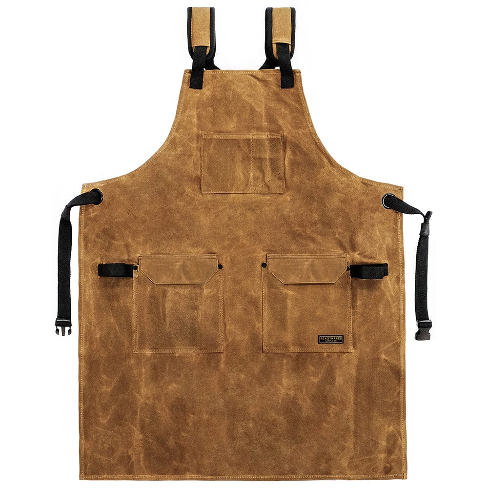 5-Pocket Deluxe Utility Apron - 16 oz Waxed Canvas - 33" Length
