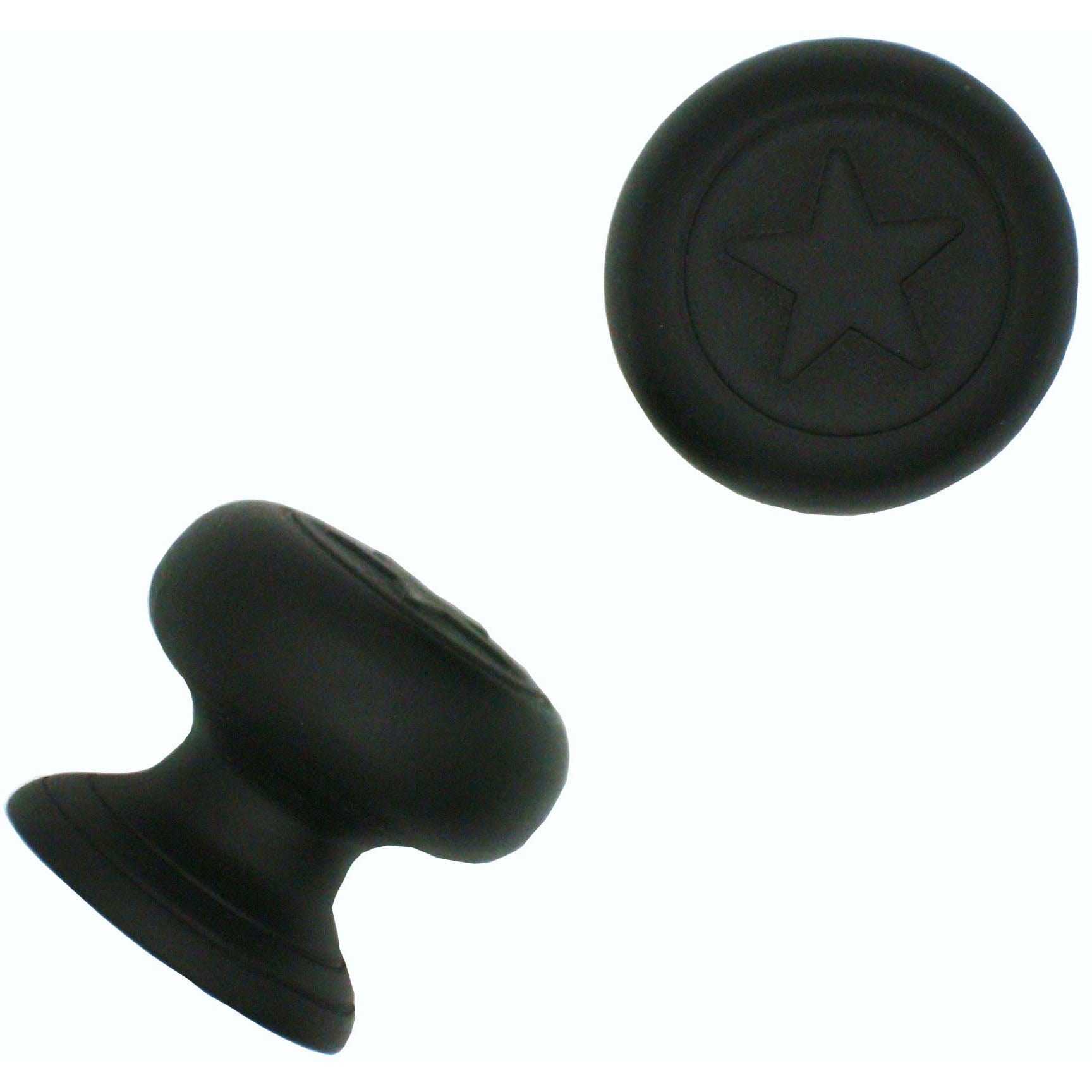 Raised Star Knob,  Matte Black alt 0