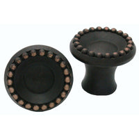 Beaded Elegance Knob, Rust Copper alt 0