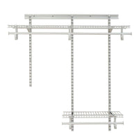ShelfTrack Adjustable Closet Organizer 2' - 4' W, White alt 0