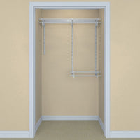 ShelfTrack Adjustable Closet Organizer 2' - 4' W, White alt 0