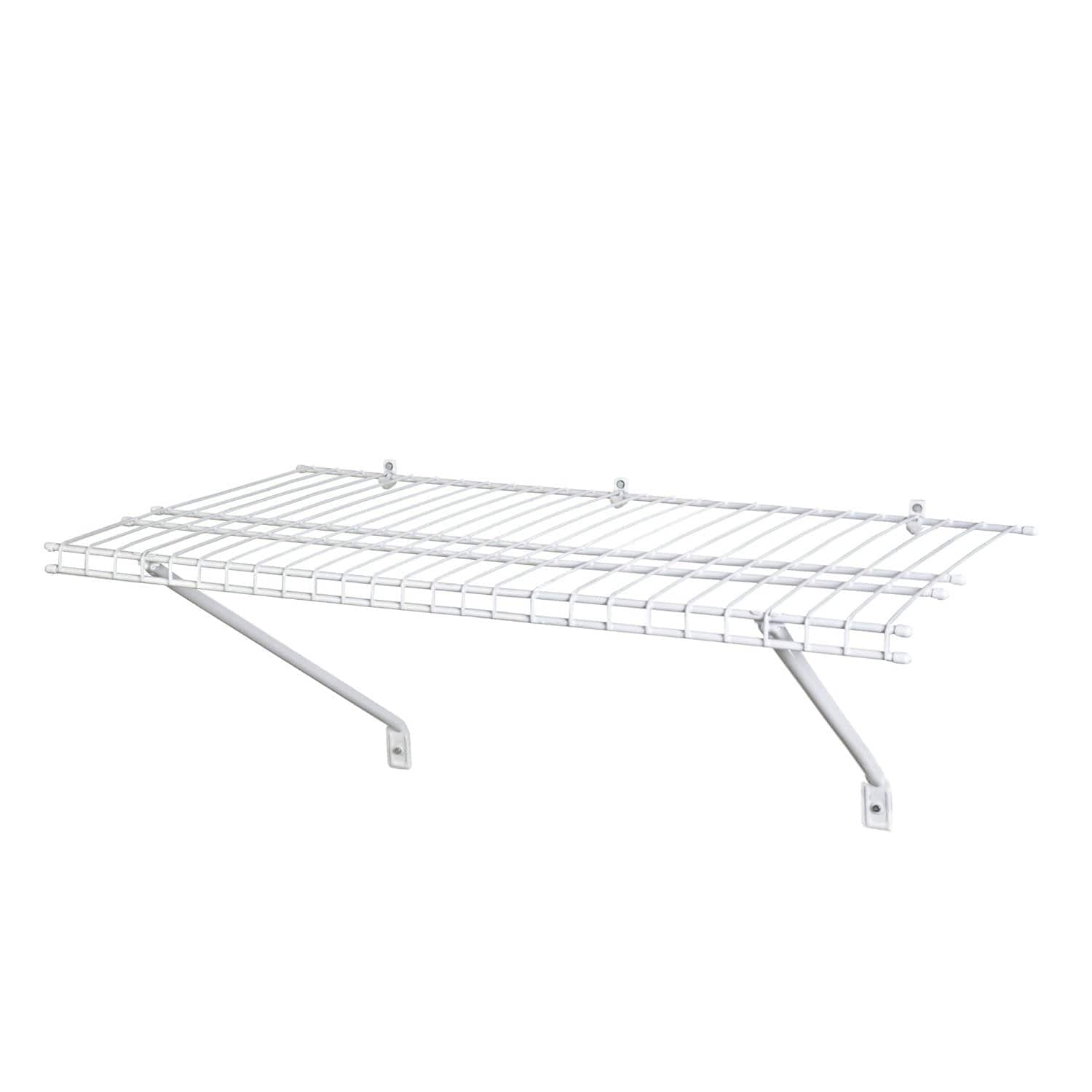 Wire Shelf Kit 24" W x 12" D, White alt 0