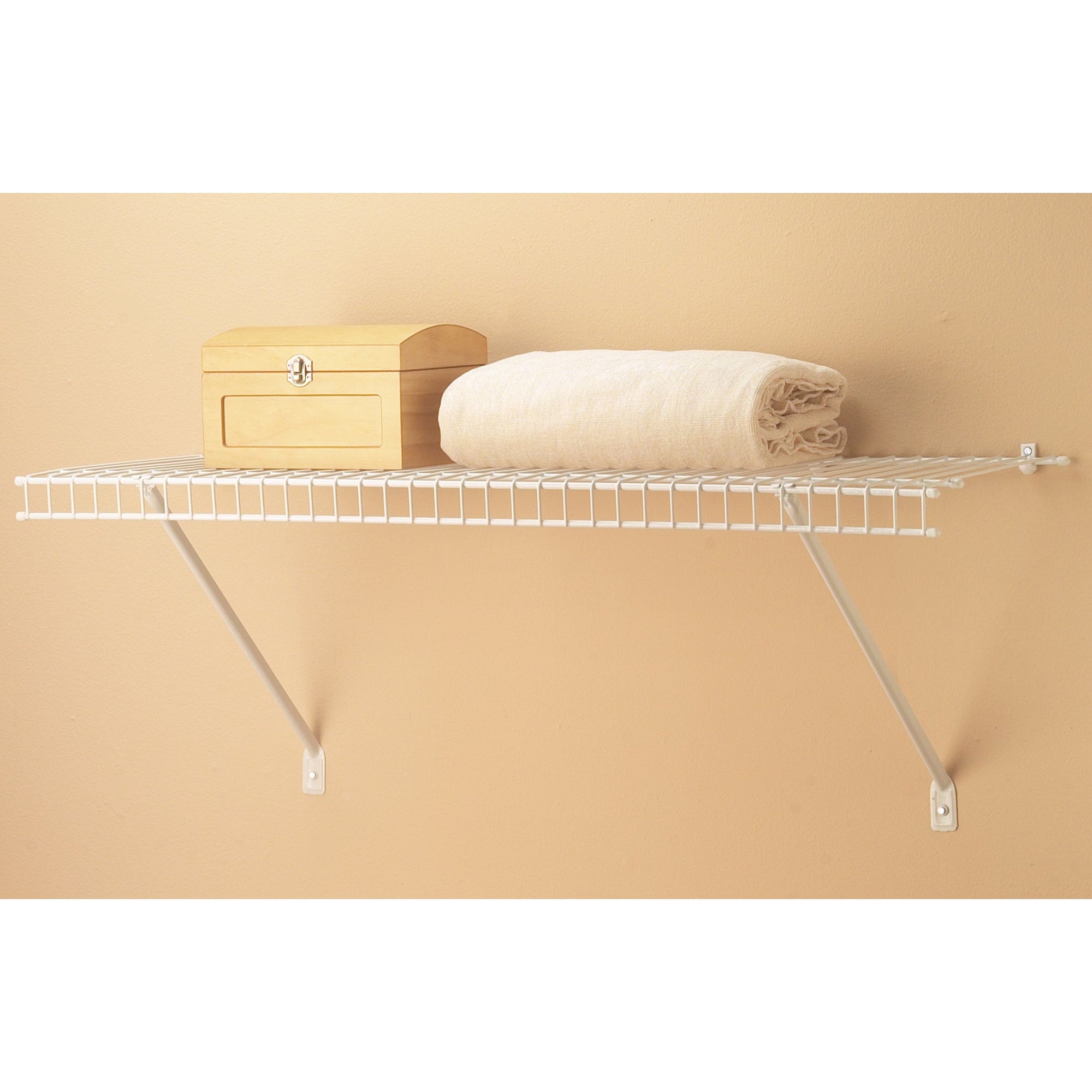 Wire Shelf Kit 24" W x 12" D, White alt 0
