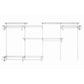 ShelfTrack Adjustable 4-Shelf Closet Organizer 5' - 8' W, White