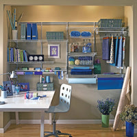 ShelfTrack Adjustable 4-Shelf Closet Organizer 5' - 8' W, White