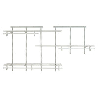 ShelfTrack Adjustable Closet Organizer 5' - 8' W, White alt 0