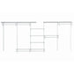 ShelfTrack 6-Shelf Adjustable Closet Organizer 7' - 10' W, White
