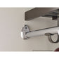 Premium Wood Shelf Hang Rod Pole Cup, Chrome alt 0