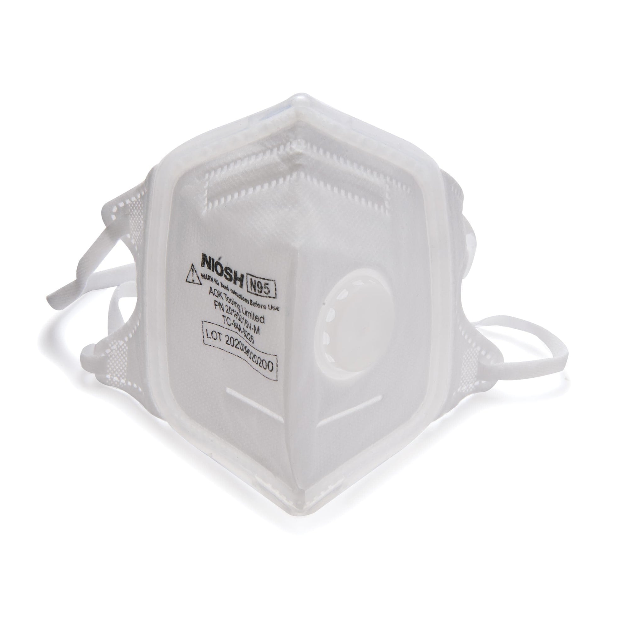 N95 V-Fold+ Valved Respirator with 360-Degree Silicone Seal - Medium - 3 Pack alt 0