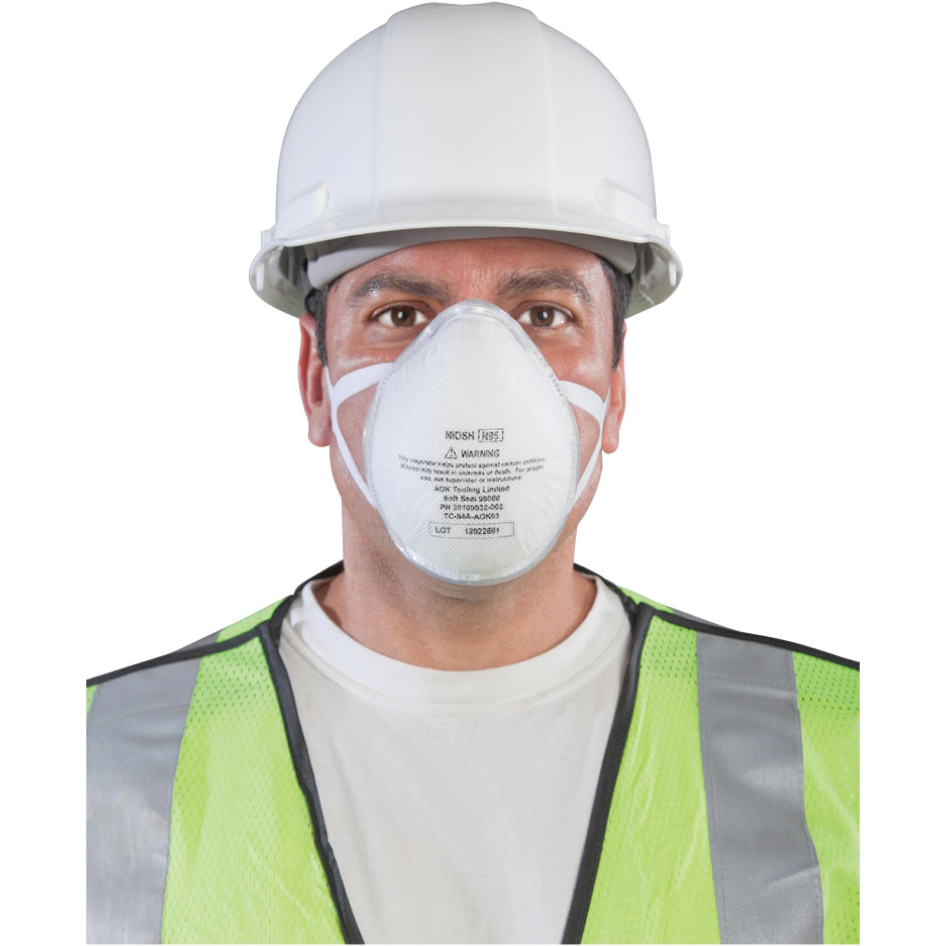 N95 3D+ Valved Mask with 360-Degree Silicone Seal - Medium alt 0