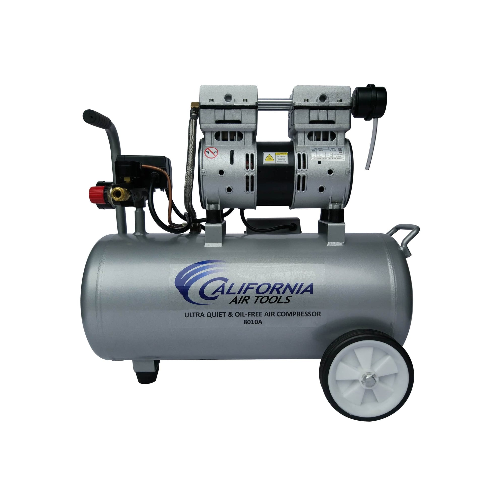1HP 8 Gallon Oil-Free Aluminum Tank Air Compressor alt 0