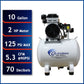 2HP 10 Gallon Oil-Free Steel Tank Air Compressor alt 0