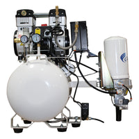 2HP 220V 10 Gallon Oil-Free Steel Tank Air Compressor with Air Drying System alt 0