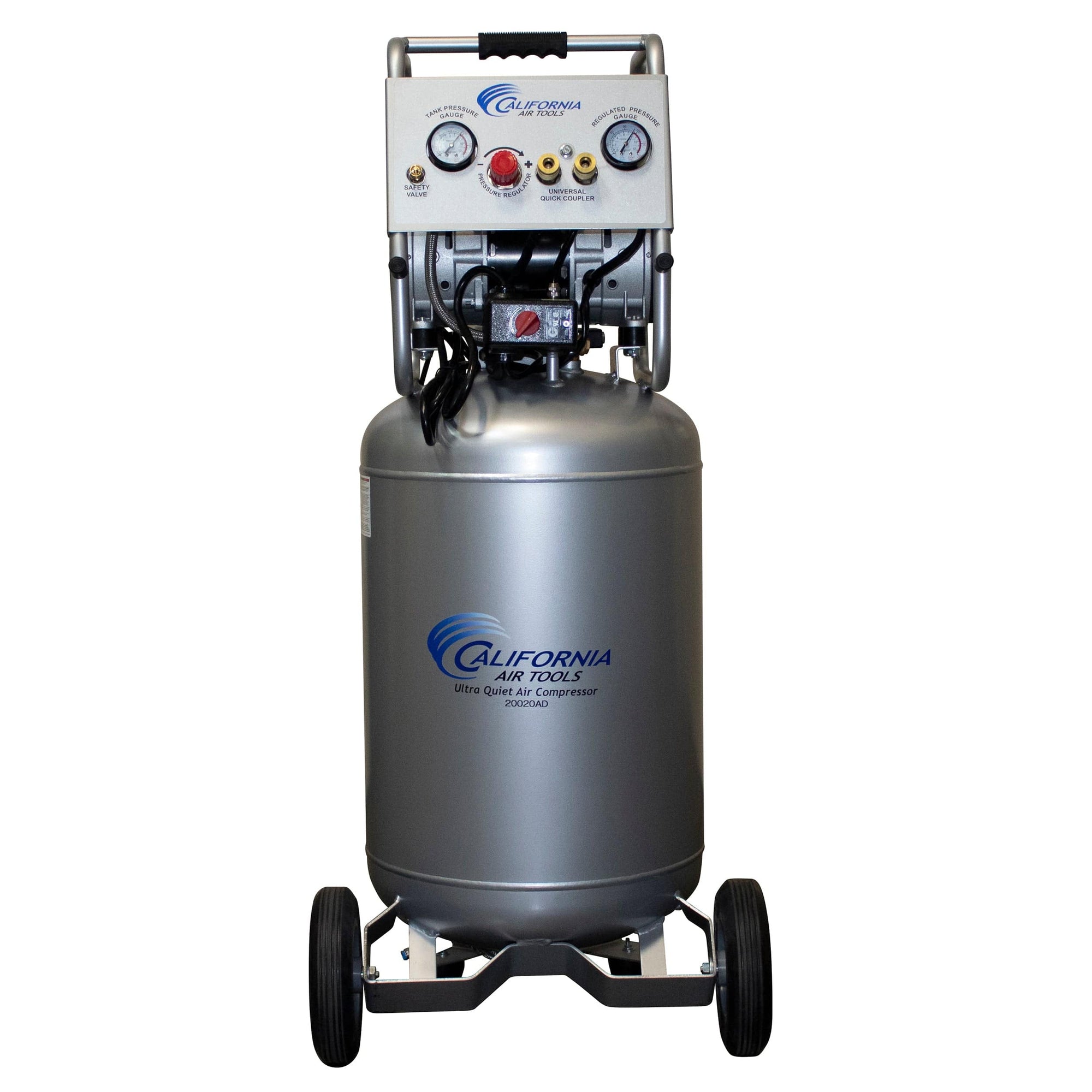 2HP 20 Gallon Oil-Free Steel Tank Air Compressor with Auto Drain Valve alt 0