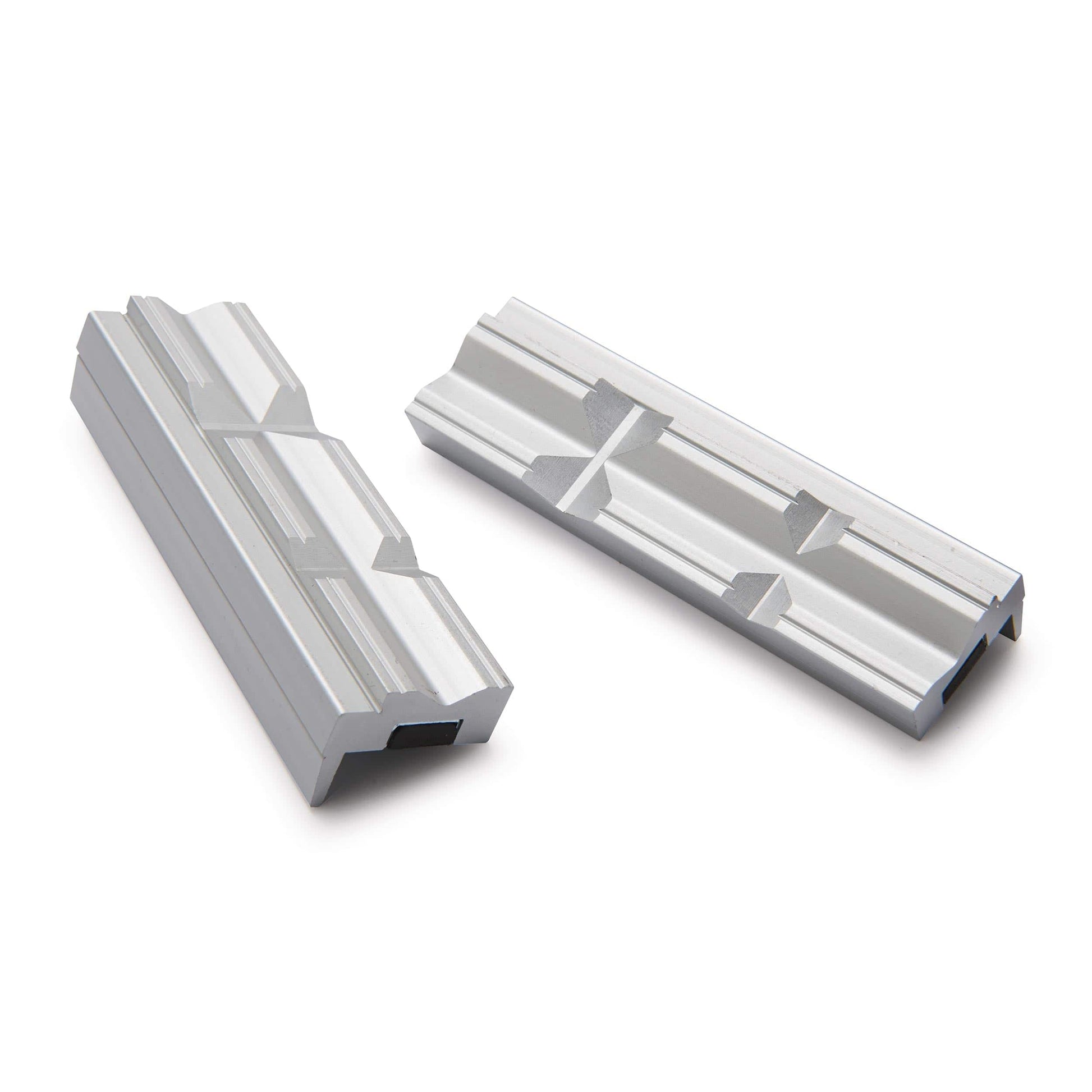 4" Aluminum Prismatic Vise Jaws - Pair alt 0