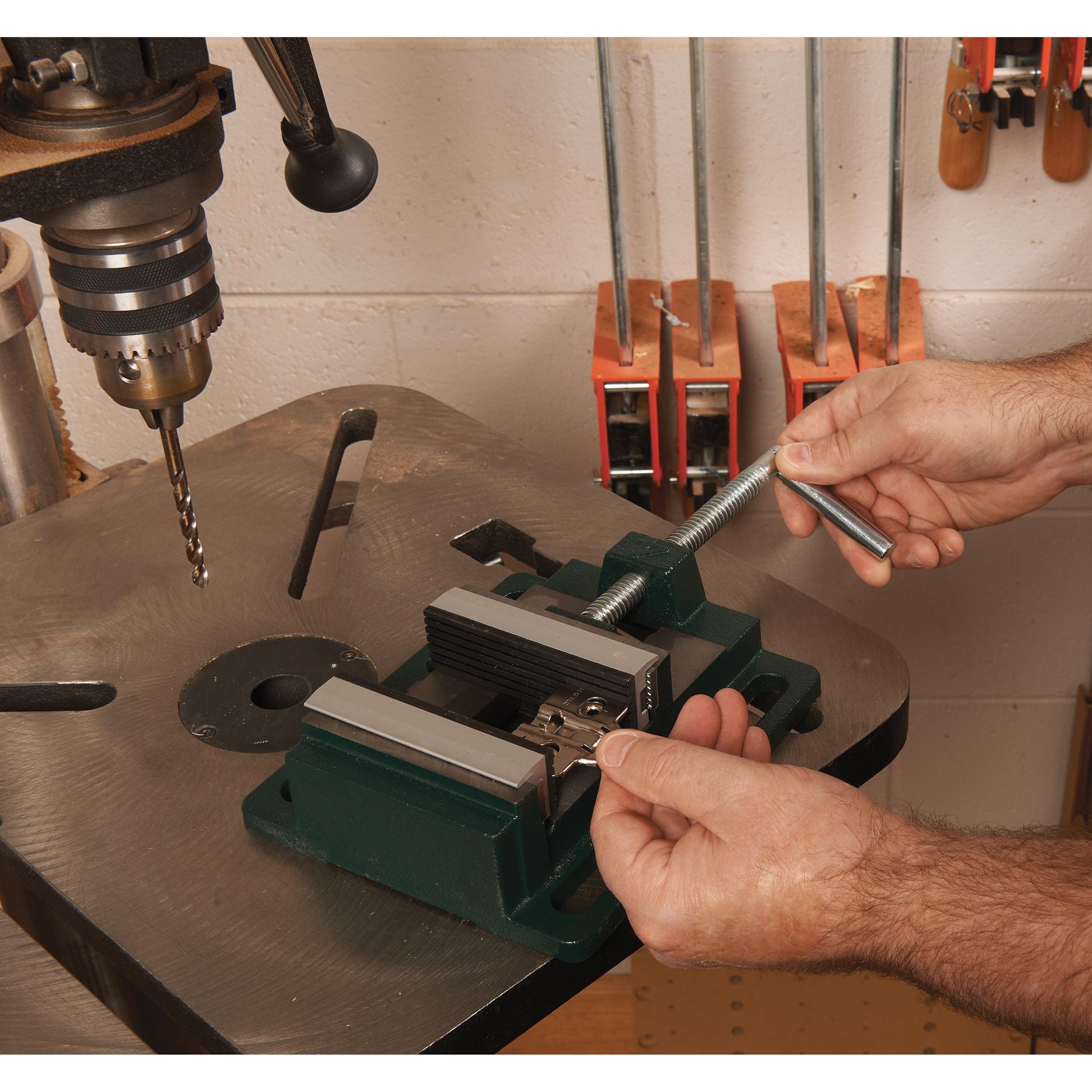 4" Aluminum Vise Jaws With Rubber Face - Pair alt 0