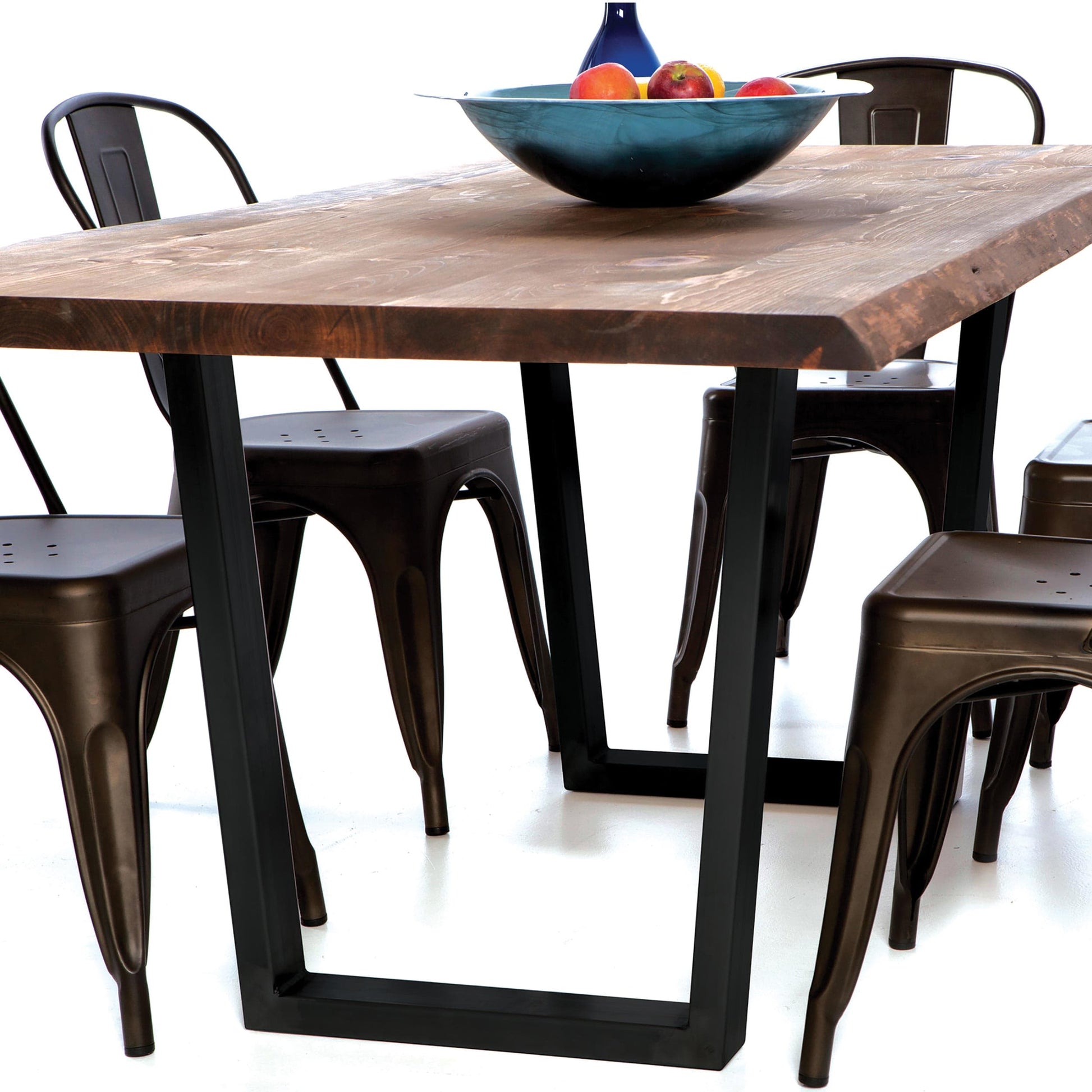 "V" Slab Legs 28" High Black Pair alt 0