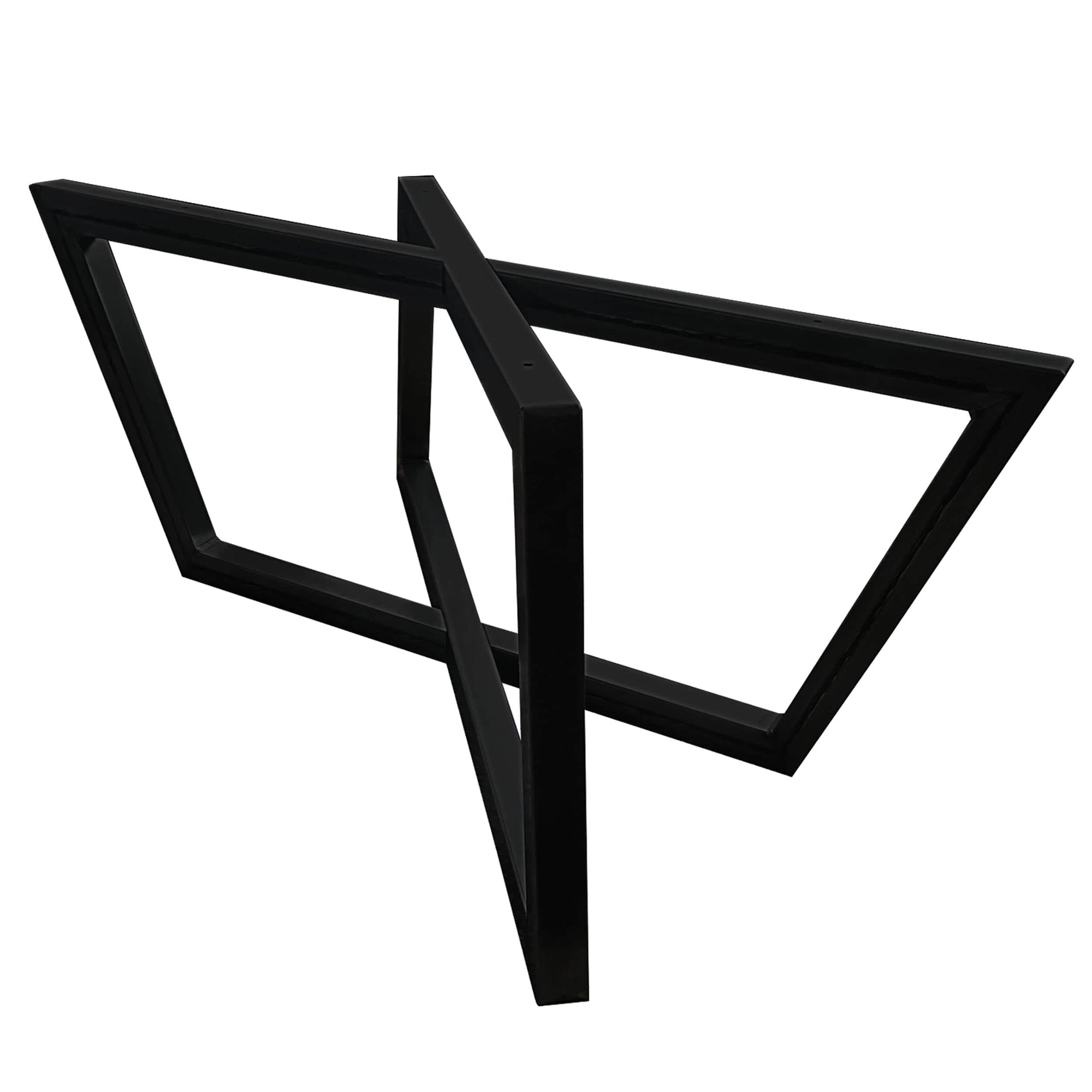 Rhombus Slab Leg Set 15.5" High Black alt 5