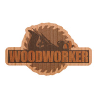 Plane & Saw Blade Cherry Sticker alt 0