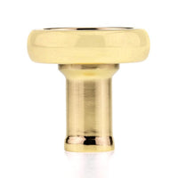 Eclectic Knob, 1-13/32" D, Brass alt 0