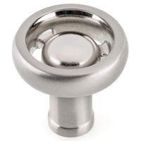 Eclectic Knob, 1-13/32" D, Brushed Nickel alt 0