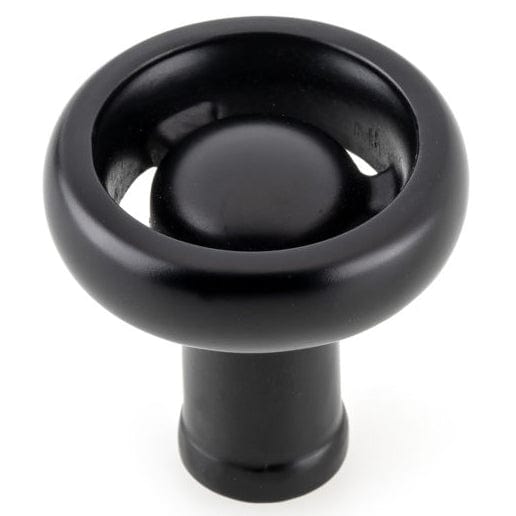 Eclectic Knob, 1-13/32" D, Matte Black alt 0