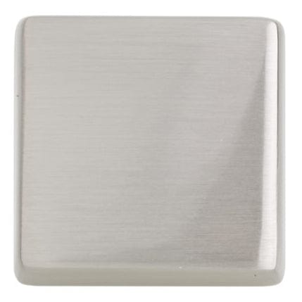 Contemporary Knob, 1-5/32" x 1-5/32", Brushed Nickel alt 0