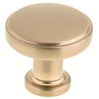 Contemporary Knob, 1-11/32" D, Champagne Bronze alt 0