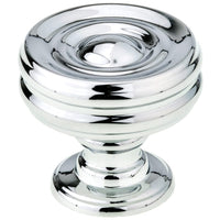 Contemporary Knob, 1-3/8" D, Chrome alt 0