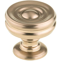 Contemporary Knob, 1-3/8" D, Champagne Bronze alt 0