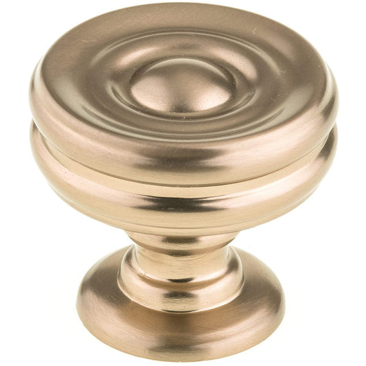 Contemporary Knob, 1-3/8" D, Champagne Bronze alt 0