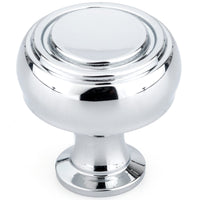Contemporary Knob, 1-5/16" D, Chrome alt 0