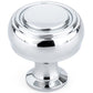Contemporary Knob, 1-5/16" D, Chrome alt 0