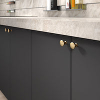 Contemporary Knob, 1-5/16" D, Champagne Bronze