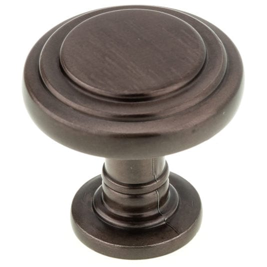 Traditional Knob, 1-5/16" D, Honey Bronze alt 0
