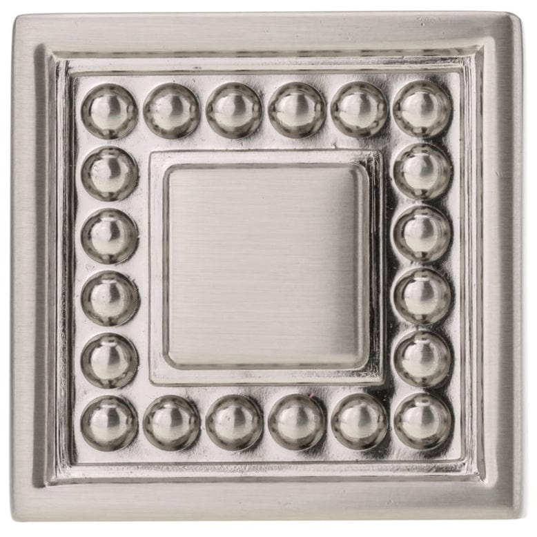 Transitional Knob, 1-5/16" x 1-5/16", Brushed Nickel alt 0