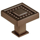 Transitional Knob, 1-5/16" x 1-5/16", Honey Bronze alt 0