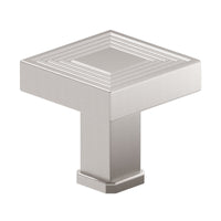 Transitional Knob, 1-3/8" x 1-3/8", Brushed Nickel alt 0