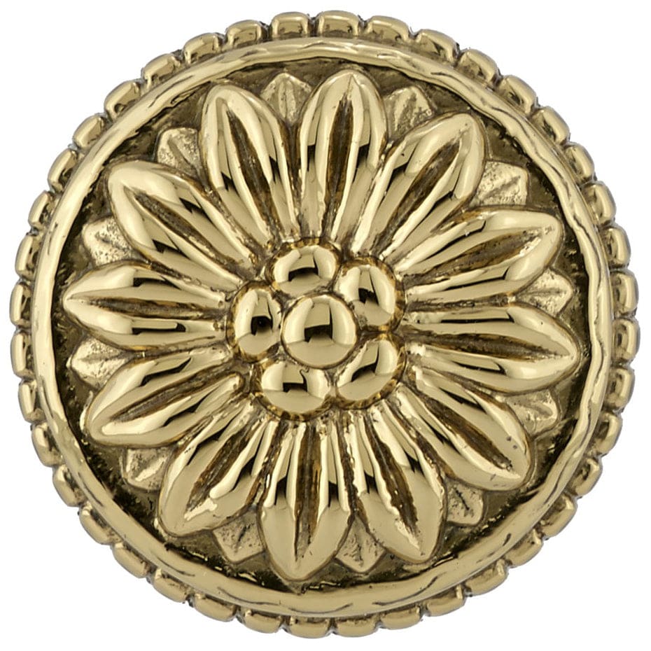 Traditional Knob, 1-3/16" D, Brass alt 0