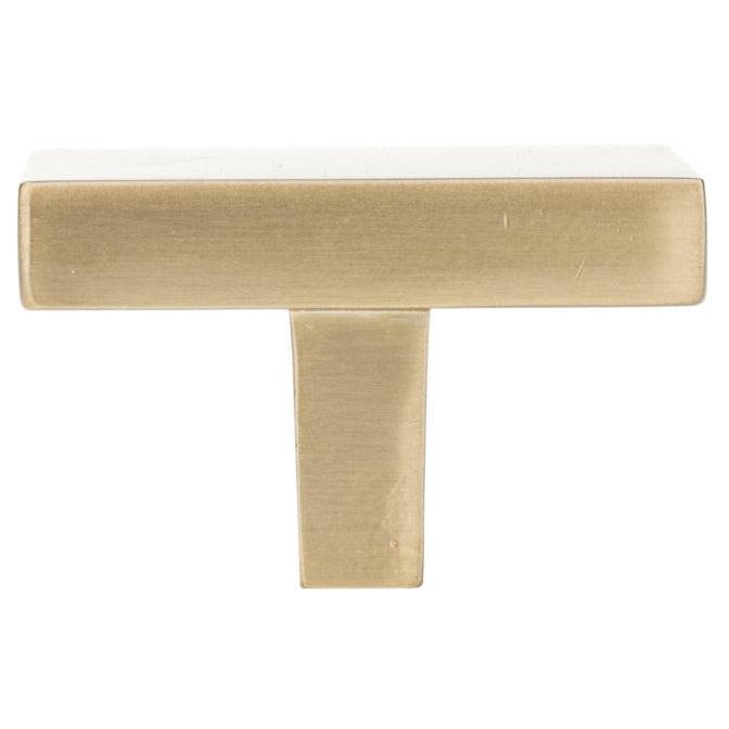 Contemporary Knob, 1-21/32" x 1-21/32", Champagne Bronze alt 0