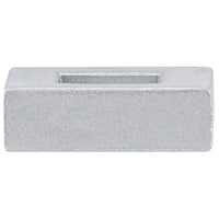 Contemporary Knob, 31/32" x 5/16", Matte Chrome alt 0