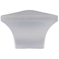 Contemporary Knob, 1-1/4" x 1-1/4", Matte Chrome alt 0
