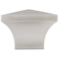 Contemporary Knob, 1-1/4" x 1-1/4", Matte Nickel alt 0