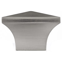 Contemporary Knob, 1-1/4" x 1-1/4", Brushed Nickel alt 0