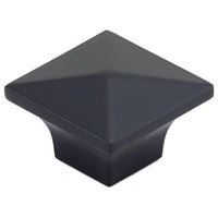 Contemporary Knob, 1-1/4" x 1-1/4", Matte Black alt 0