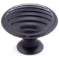 Contemporary Knob, 1-3/16" D, Matte Black alt 0