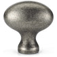 Traditional Knob, 1-9/16" x 7/8", Pewter alt 0