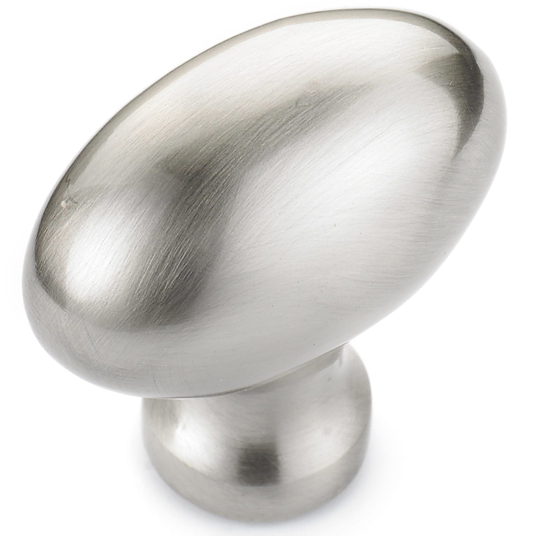 Traditional Knob, 1-9/16" x 7/8", Brushed Nickel alt 0