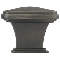 Transitional Knob, 1-11/16" x 1-11/16", Antique Nickel alt 0